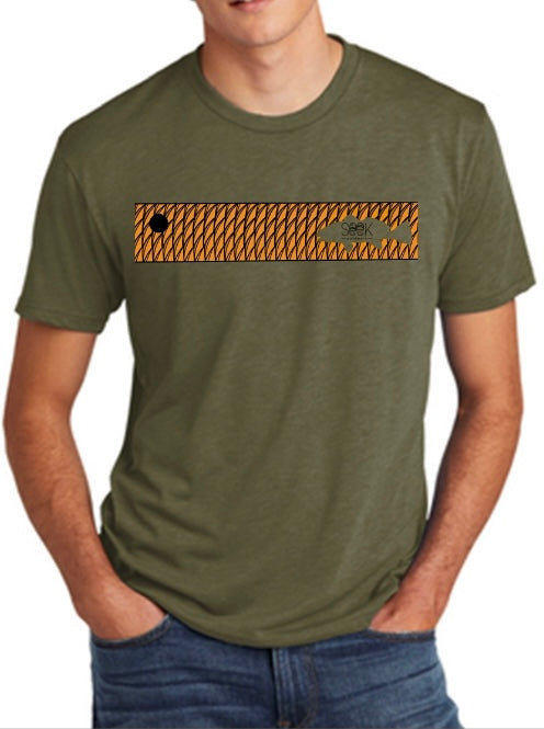Redfish Scale Stripe Tee