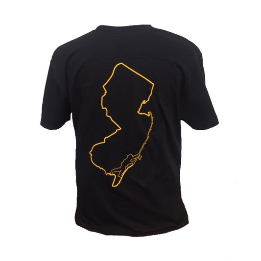 Portarod Black Short Sleeve Tee, SEEK Outdoors back view