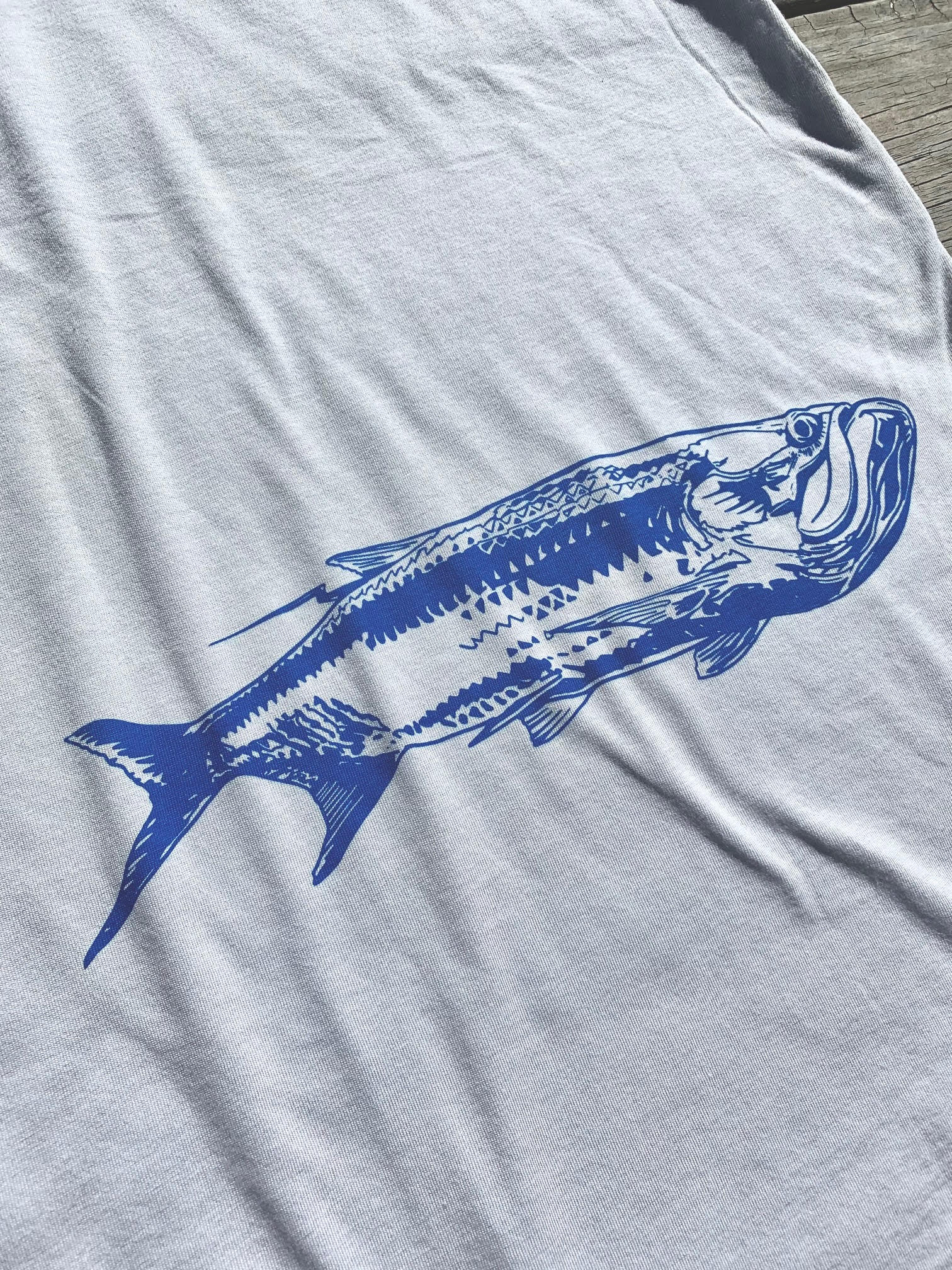 Fly Tarpon Tee, SEEK Outdoors close up of back view
